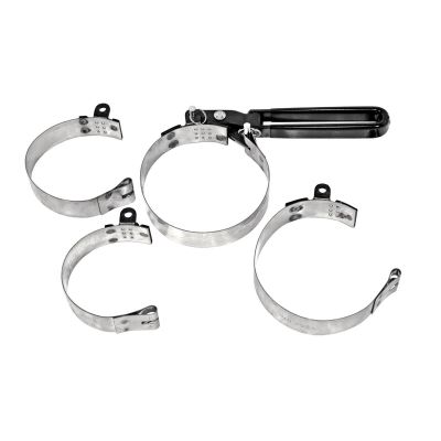 KTI73600 image(0) - K Tool International Oil Filter Strap Wrench 4-in-1 2-3/8 x 4-3/8 Inches