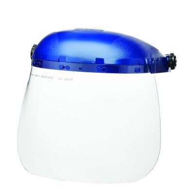SRWS39210 image(0) - Sellstrom Face Shield - 390 Series - 8" x 12" x 0.040" Window - Clear - Universal Hard Hat Slot Adaptor Headgear - Single Crown