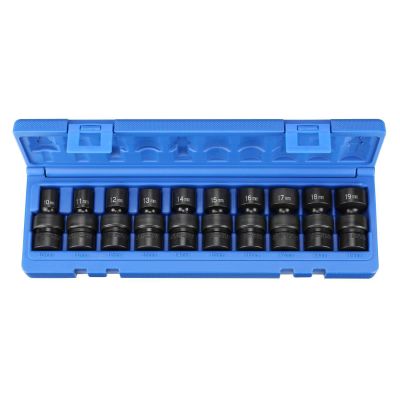 GRE1210UM image(1) - Grey Pneumatic 3/8" Drive 10 Piece Universal Metric Set