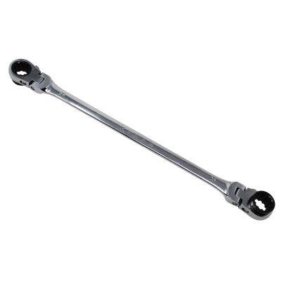 KTIXDDB24X25 image(0) - K Tool International Wrench 24mm x 25mm Ratcheting Reversible Double Box Universal Spline 90 Tooth