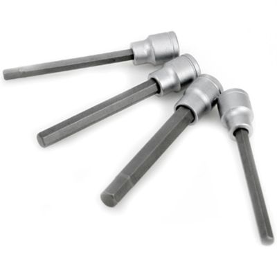 WLMW86021 image(0) - Wilmar Corp. / Performance Tool 4 Piece SAE Brake Caliper Hex Bit Set