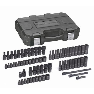 KDT84903 image(0) - GearWrench 71 Piece 1/4 Inch Drive 6 Point Standard & Deep Universal Impact SAE/Metric Socket Set