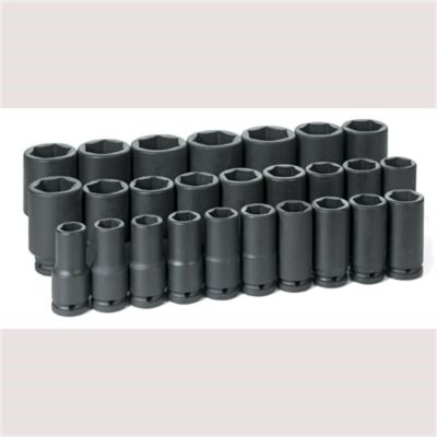 GRE8026MD image(0) - Grey Pneumatic 3/4" Dr. 26 Piece Deep Metric Master Set 19-50mm