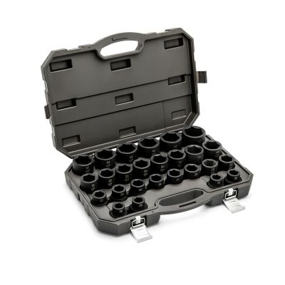 KDT84031 image(0) - GearWrench 26 Piece 3/4 Inch Drive 6 Point Metric Impact Socket Set
