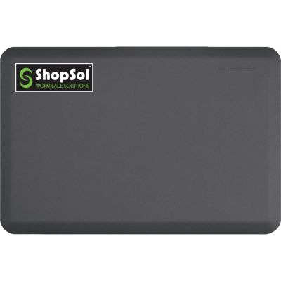 LDS1010668 image(0) - ShopSol Anti-Fatigue Mat Supreme Dual 3' x 2' Gray 32SSGR