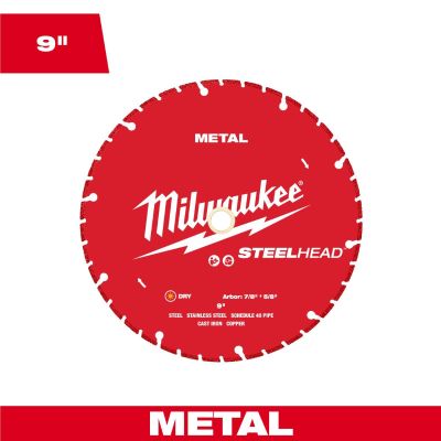 MLW49-93-7825 image(0) - Milwaukee Tool 9 Inch STEELHEAD Metal Cutting Diamond Blade