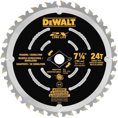 DWTDWA35724DB10 image(0) - DEWALT Demolition Saw Blade (10 Pack), 7-1/4"