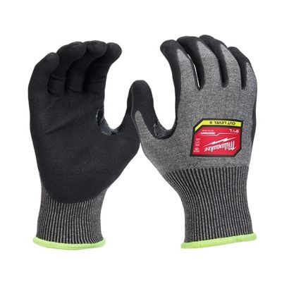 MLW48-73-7032B image(0) - Milwaukee Tool 12 Pair Cut Level 9 High-Dexterity Nitrile Dipped Gloves - L