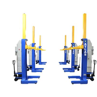 ATEML-6051BC image(0) - Atlas Automotive Equipment ALI Certified Battery Powered Mobile Column Lift System 111,000 lb. Capacity
