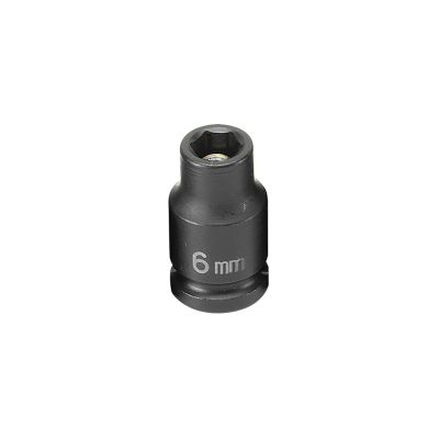 GRE906MG image(0) - Grey Pneumatic 1/4" Drive x 6mm Magnetic Standard Socket