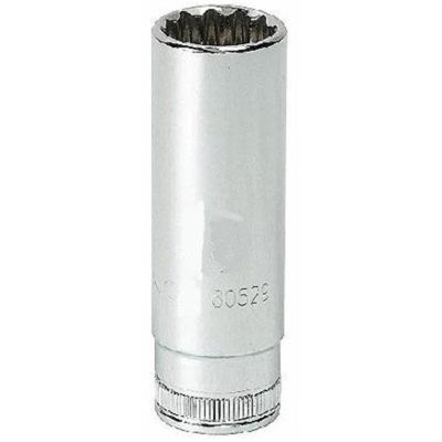KDT80240 image(0) - GearWrench 1/4 Inch Drive 12 Point Deep Metric Socket 13mm