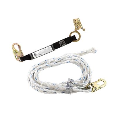 SRWV84088025 image(0) - PeakWorks Standard Vertical Lifeline, 5/8" Rope - 25 FT - Snap Hook and Back Splice / Rope Grab