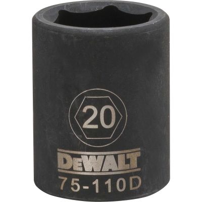 DWTDWMT75110OSP image(0) - DEWALT Dwmt 6Pt 1/2In Dr Im Skt 20 Mm