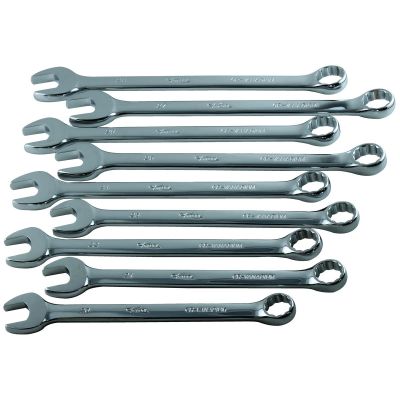 KTI41801 image(0) - K Tool International Wrench Set 9 Piece Combination Hi Polish Metric