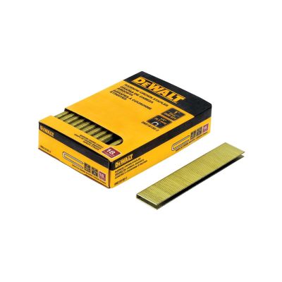 DWTDNS18100-2 image(0) - DEWALT 1-1/2 in. 18 Gauge 1/4" Crown Staples (2,500 PK)