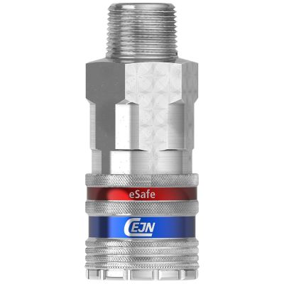 VAC10-410-2455 image(0) - Vacula Safety eSafe Coupling; Eurostandard 3/8" Body Size; 1/2" Male NPT
