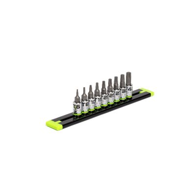 GETGE9ASTSRPT image(0) - Grip Edge Tools 9-PC 1/4" Dr RPT Star Driver Set
