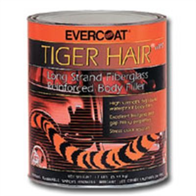 FIB1190 image(0) - Fibre glass Evercoat TIGER HAIR 101190 Long Strand Fiber Reinforced Filler, 1 gal Can, Paste, Long Strand