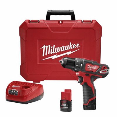 MLW2408-22 image(0) - Milwaukee Tool M12 3/8” Hammer Drill/Driver Kit