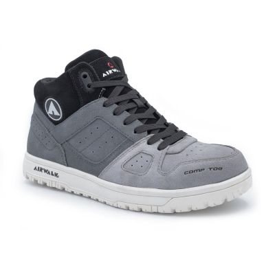 FSIAW6351-9.5M image(0) - AIRWALK MONGO Mid - Men's Mid Top Shoe - CT|EH|SR - Gray/White - Size: 9.5 - D - (Regular)