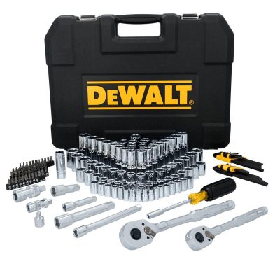 DWTDWMT45404 image(0) - DeWalt 182Pc 14/38/12Dr Skt Set