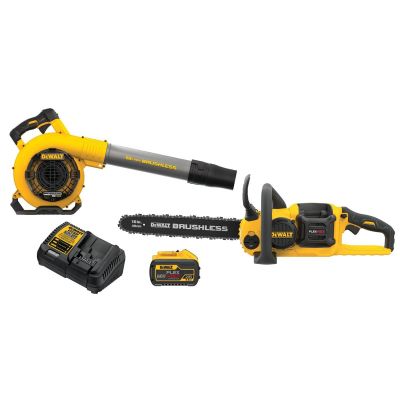 DWTDCKO667X1 image(0) - DEWALT 60V MAX* Chainsaw/Blower Combo Kit 9Ah