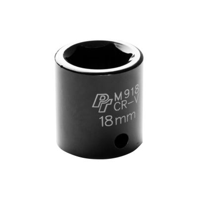 WLMM918 image(0) - Wilmar Corp. / Performance Tool 3/8" Drive 18mm 6pt Impact Socket