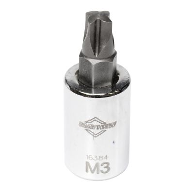 MAY16384 image(0) - Mayhew Mayhew No. 3 Mortorq&reg; Short Insert Socket Bit, 3/8-Inch Drive
