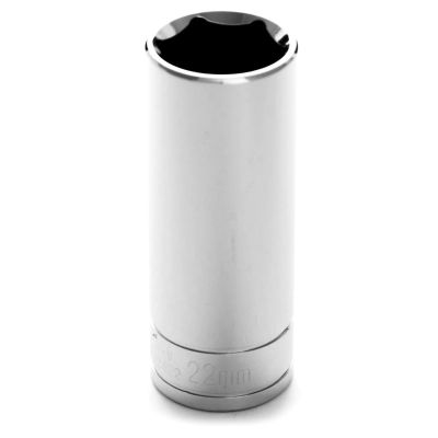 WLMW32422 image(0) - Wilmar Corp. / Performance Tool 1/2" Dr 6pt Deep Socket 22mm