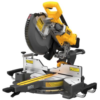 DWTDCS781B image(0) - DeWalt 60V MAX* Brushless Cordless 12-in. Double Bevel Sliding Miter Saw (Tool Only)