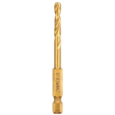 DWTDD5112 image(0) - DEWALT Impact Ready Titanium Nitride Coated Drill Bit, 3/16"