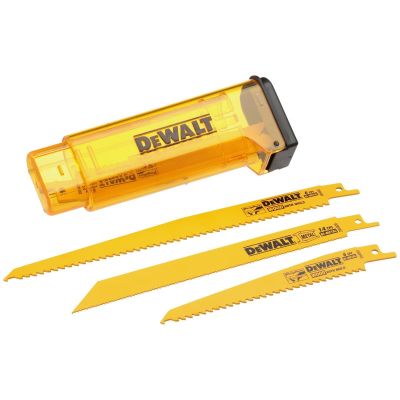 DWTDW4898 image(0) - DEWALT Reciprocating Saw Blades, Bi-Metal Set With Case, 10-Piece