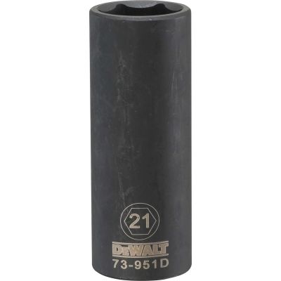 DWTDWMT73951OSP image(0) - DEWALT Dwmt 6Pt 1/2'' Dr Dp Im Skt 21 Mm