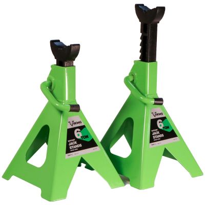 INT55060 image(0) - Viking by American Forge & Foundry Jack Stands - 6 Ton Capacity - Ratcheting - Pair
