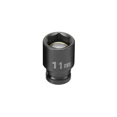 GRE911MG image(0) - Grey Pneumatic 1/4" Drive x 11mm Magnetic Standard Socket