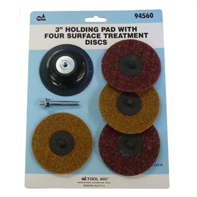SGT94560 image(0) - SG Tool Aid 3" Holding Pad with Four Surface Treatment Discs