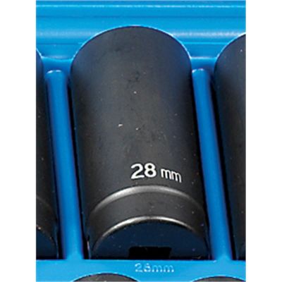 GRE2128MD image(0) - Grey Pneumatic 1/2" Drive x 28mm Deep - 12 Point Socket