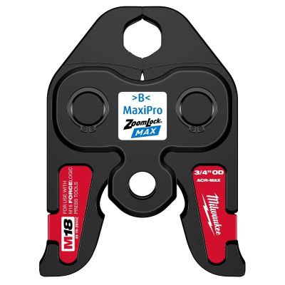 MLW49-16-2655Z image(0) - Milwaukee Tool 3/4 Inch ZoomLock&reg; MAX Press Jaw for M18 FORCE LOGIC Press Tools