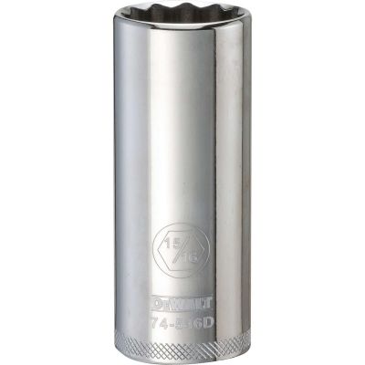 DWTDWMT74546OSP image(0) - DEWALT 001Pc 12Dr Deep Socket-12Pt-15/16