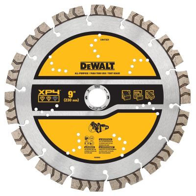 DWTDW47924 image(0) - DEWALT Diamond Saw Blade, Concrete And Masonry Blade, Segmented, 9-Inch