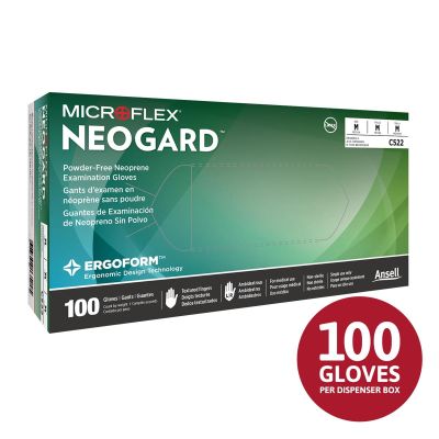 MFXC521 image(0) - Microflex NEOGARD C52 Glove Green Size Small Box 100 units