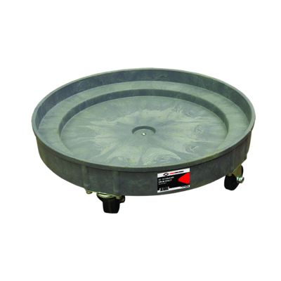 INT8654 image(0) - American Forge & Foundry Drum Dolly - 30 & 50 Gallon - Polypropelene - Five Swivel Casters