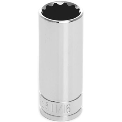 WLMW38622 image(0) - Wilmar Corp. / Performance Tool 3/8" Dr 12pt Deep Socket 11/16