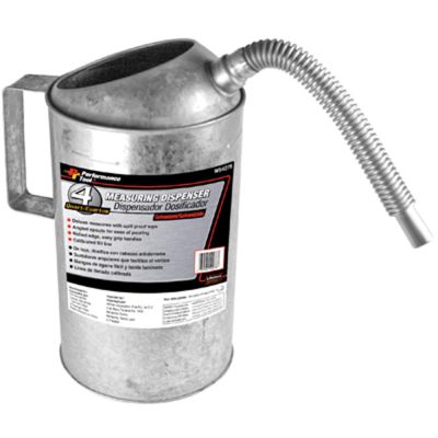 WLMW54278 image(0) - Wilmar Corp. / Performance Tool 4 qt. Galvanized Measuring Dispenser