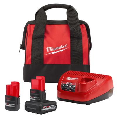 MLW48-59-2450P image(0) - Milwaukee Tool M12 HIGH OUTPUT XC5.0 Starter Kit