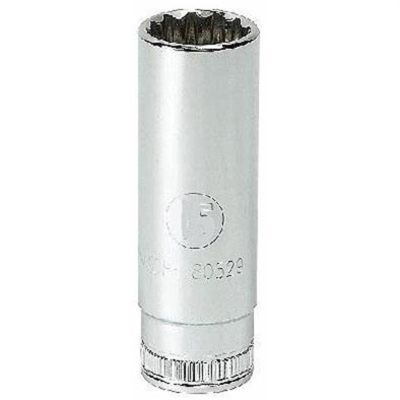KDT80822 image(0) - GearWrench 1/2 Inch Drive 12 Point Deep Metric Socket 24mm