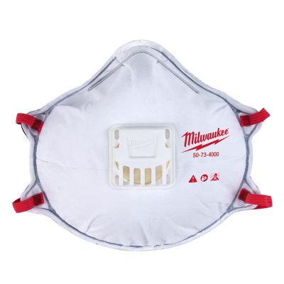MLW48-73-4001 image(0) - Milwaukee Tool N95 Valved Respirator with Gasket