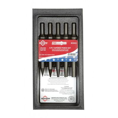MAY32022 image(0) - Mayhew PNEU TAPERED PUNCH SET 5-PC