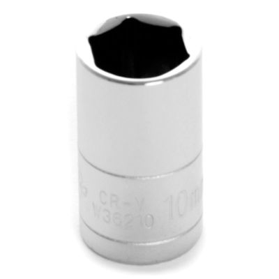 WLMW36210 image(0) - Wilmar Corp. / Performance Tool 1/4" Drive 10mm 6pt Socket