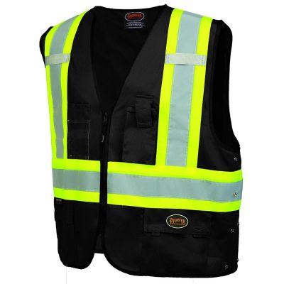 SRWV1021571U-23XL image(0) - Pioneer Safety Vest  - Color:  Black  - Size: 2/3XL